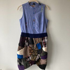 DESIGUAL patchwork sleeveless dress 4